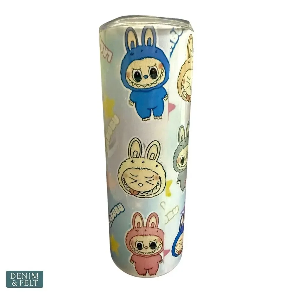 Labubu‎ Pastel Bunny Rainbow 20oz Stainless Steel Insulated Drink Tumbler NEW